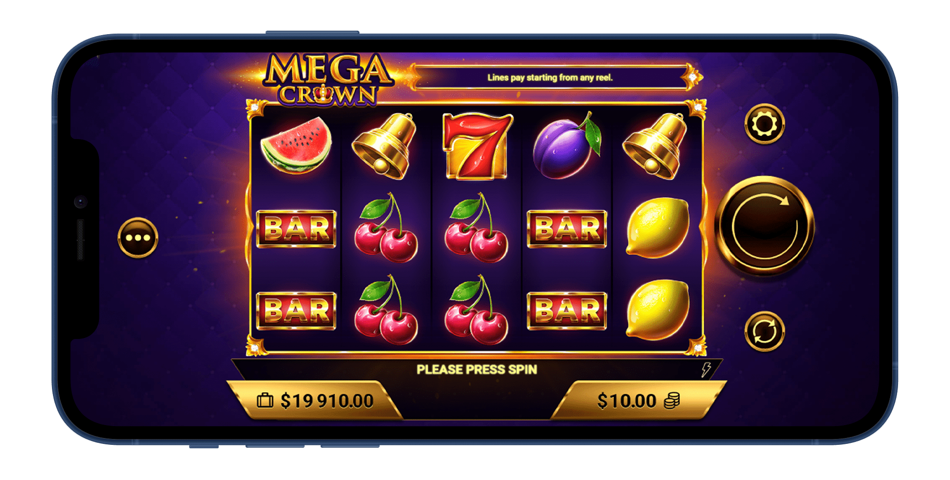 Jackpot Crown Slot - Mega Big Win Bonus